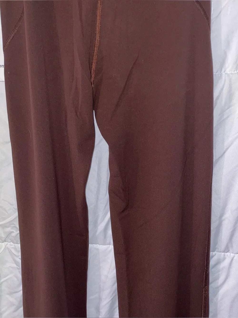 NWT Lulu Lemon Brown Flared Leggings Women 4